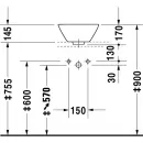 Раковина 33 см Duravit Starck 1 0408330000