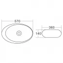 Раковина 57x36 см BelBagno BB1396