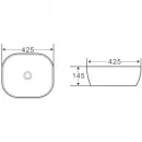 Раковина 42,5x42,5 см BelBagno BB1301