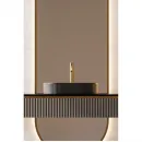 Раковина-чаша Abber Bequem AC2116MB 57,5x36 см, накладная, черный матовый
