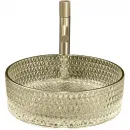Раковина-чаша Abber Glas AK2301GG 39,5x39,5 см, накладная, золотой