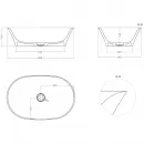 Раковина 60x36 см Salini S-Stone Mona 110821M