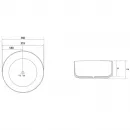 Раковина 36x36 см Abber Bequem AC2108MC