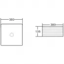 Раковина 38x38 см BelBagno BB1407