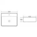 Раковина 52x42 см BelBagno BB1367