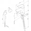 Смеситель для раковины с гигиеническим душем AM.PM Sunny F85C03000