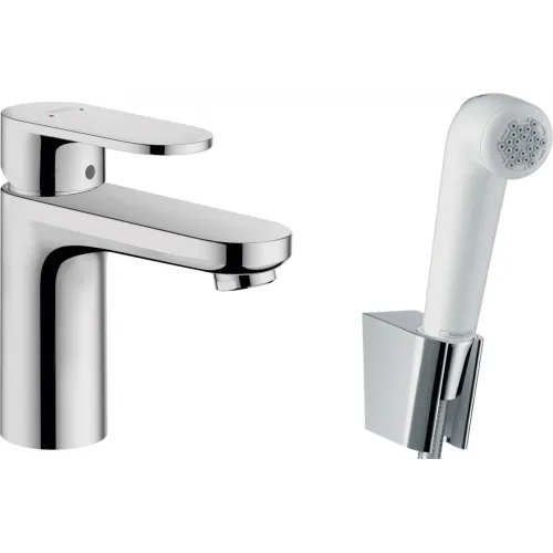 Смеситель для раковины без донного клапана с гигиеническим душем Hansgrohe Vernis Blend 71215000
