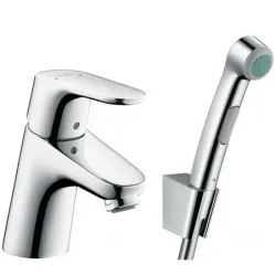 Смеситель для раковины с гигиеническим душем, без донного клапана Hansgrohe Focus E2 31926000