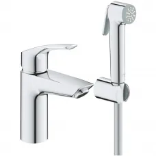 Смеситель для раковины без донного клапана с гигиеническим душем Grohe Eurosmart 23124003