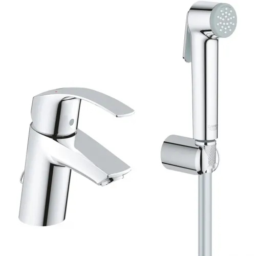 Смеситель для раковины с гигиеническим душем Grohe Eurosmart 23124002