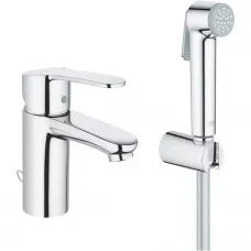 Смеситель для раковины с гигиеническим душем с цепочкой Grohe Eurostyle Cosmopolitan 23953003