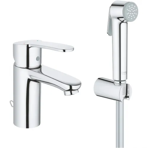 Смеситель для раковины с гигиеническим душем с цепочкой Grohe Eurostyle Cosmopolitan 23953003