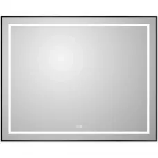 Зеркало BelBagno Kraft SPC-KRAFT-1000-800-LED-TCH-WARM-NERO 100x80 см, с LED-подсветкой, сенсорным выключателем, антизапотеванием, черный
