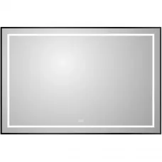 Зеркало BelBagno Kraft SPC-KRAFT-1200-800-LED-TCH-WARM-NERO 120x80 см, с LED-подсветкой, сенсорным выключателем, антизапотеванием, черный