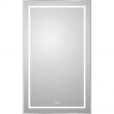 Зеркало BelBagno Kraft SPC-KRAFT-600-1000-LED-TCH-WARM 60x100 см, с LED-подсветкой, сенсорным выключателем, антизапотеванием, алюминий