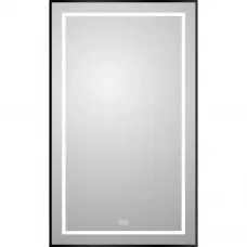 Зеркало BelBagno Kraft SPC-KRAFT-600-1000-LED-TCH-WARM-NERO 60x100 см, с LED-подсветкой, сенсорным выключателем, антизапотеванием, черный