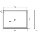 Зеркало 80x60 см Vincea VLM-2B800