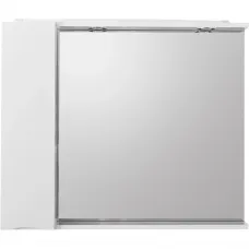 Зеркальный шкаф 80x75 см Bianco Lucido BelBagno Marino MARINO-SPC-800/750-1A-BL-P-L
