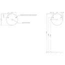 Зеркало 60x60 см Salini Ombra 27M0360BH