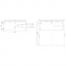 Зеркало 200x70 см Salini Ombra 27M022070BH