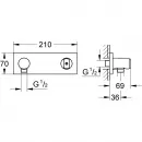 Подключение для душевого шланга с держателем Grohe Grohtherm F 27621000