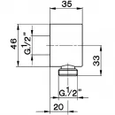 Подключение для душевого шланга Cisal Shower DS01730021
