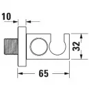 Подключение для душевого шланга с держателем Duravit UV0630007000