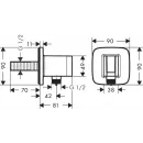 Верхний душ Grohe Rainshower Aqua 26887000 678x381 мм, 4 режима, хром