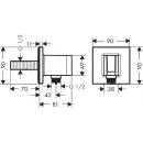 Подключение для душевого шланга с держателем Hansgrohe FixFit E 26889670