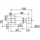 Подключение для душевого шланга с держателем Migliore Ricambi ML.RIC-31.113.DO