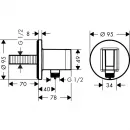 Шланговое подключение с держателем для душа Hansgrohe Fixfit Porter S 26487000