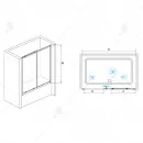 Шторка для ванны 180 см RGW SC-42 Screens 04114218-51 шиншилла