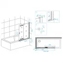Шторка для ванны 100 см RGW SC-44 Screens 03114010-11 прозрачное