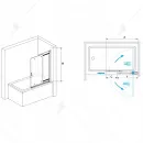 Шторка для ванны 100 см RGW SC-44 Screens 03114010-11 прозрачное