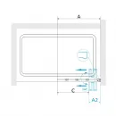 Шторка для ванны 100 см RGW SC-23 B Screens 03112310-14 прозрачное
