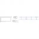 Шторка на ванну Vegas Glass EV LUX 60 08 01 R 60 см R, профиль хром, стекло прозрачное