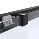 Шторка на ванну Vegas Glass Z2V Protec 175 02М 10 175 см, профиль черный матовый, стекло сатин
