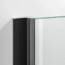Шторка на ванну Vegas Glass Z2V Protec 175 02М 10 175 см, профиль черный матовый, стекло сатин