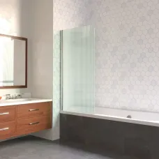 Шторка на ванну Vegas Glass EV LUX 60 08 Moru L 60 см L, профиль хром, стекло рифленое