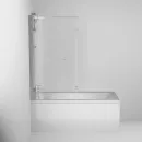 Шторка на ванну Damixa Skyline DX35WBS-D7W1-150MT 80 см, профиль хром, стекло прозрачное
