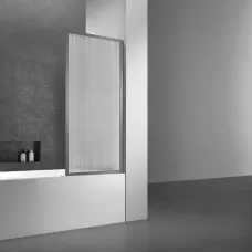 Шторка на ванну Vincea VSB-41700FLGM 70 см, профиль вороненая сталь, стекло рифленое