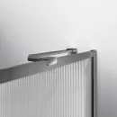 Шторка на ванну Vincea VSB-41700FLGM 70 см, профиль вороненая сталь, стекло рифленое