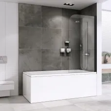 Шторка для ванны 100 см Abber Ewiges Wasser AG52100B прозрачное