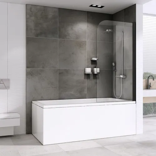 Шторка для ванны 100 см Abber Ewiges Wasser AG52100B прозрачное