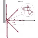 Шторка на ванну BelBagno Luce LUCE-VF-11-90/145-P-NERO 90 см, профиль черный матовый, стекло текстурное