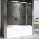 Шторка для ванны 150 см Abber Schwarzer Diamant AG57150 прозрачное