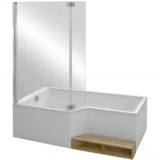 Шторка для ванны 111.5 см прозрачный Jacob Delafon BAIN-DOUCHE NEO E4930-GA