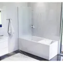 Шторка для ванны 80 см AM.PM Gem W90BS-080-140CM матовое