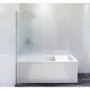 Шторка для ванны 80 см AM.PM Gem W90BS-080-140CM матовое