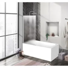 Шторка на ванну BelBagno Uno UNO-V-1-90/150-CH-CR 90 см, профиль хром, стекло шиншилла